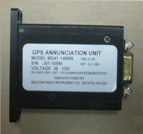 MD41-1488W GPS ANNUNCIATION CONTROL UNIT