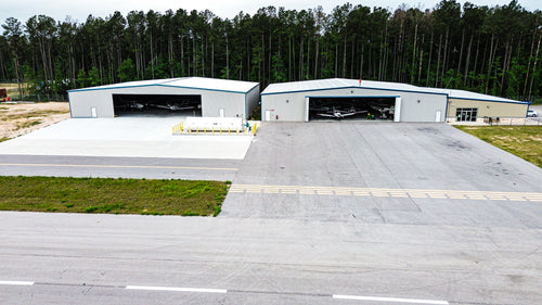 OPERATIONAL AIRFIELD AND HANGARS