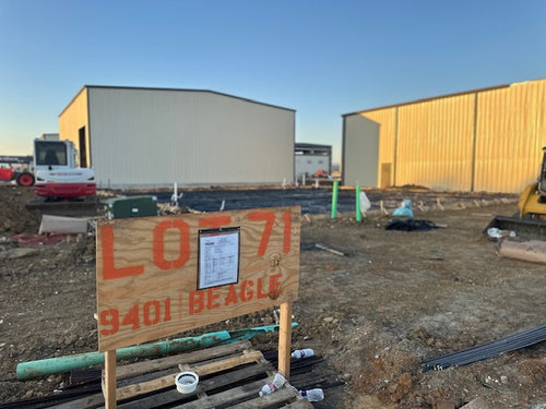 UNDER CONSTRUCTION - HANGAR (OWN LAND, NO GROUND LEASE)