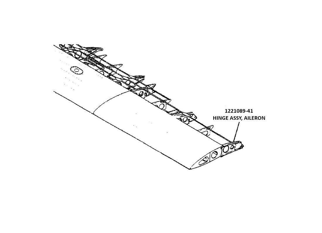 1221089-41 HINGE ASSEMBLY, AILERON