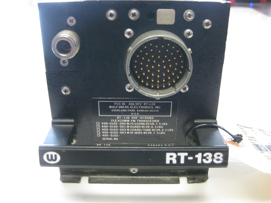 400-0102-000 RT-138 FM TRANSCEIVER