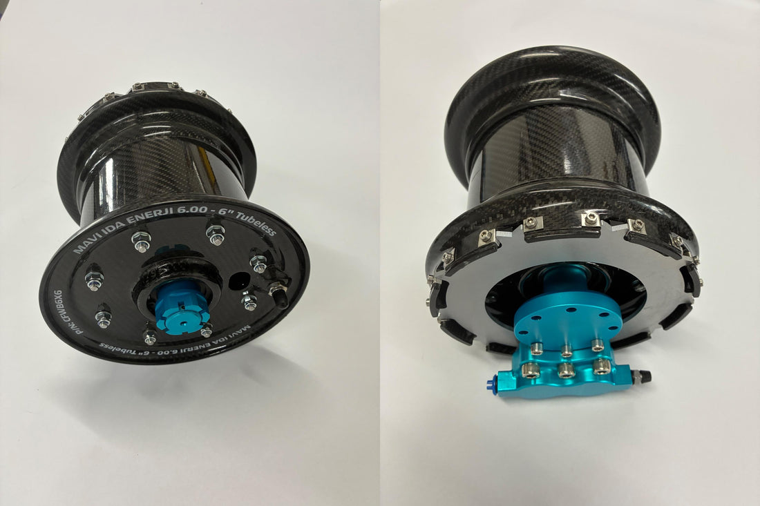 CARBON FIBER WHEEL & BRAKE ASSEMBLY – 6.00 × 6