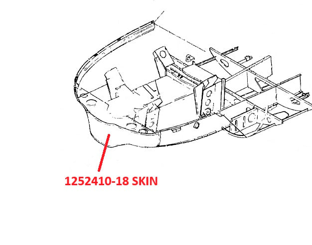 1252410-18 SKIN, NOSE CAP, LOWER