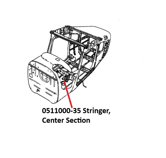 0511000-35 STRINGER, CENTER SECTION