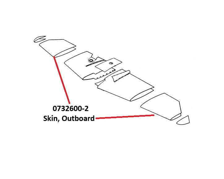 0732600-2 SKIN, OUTBOARD