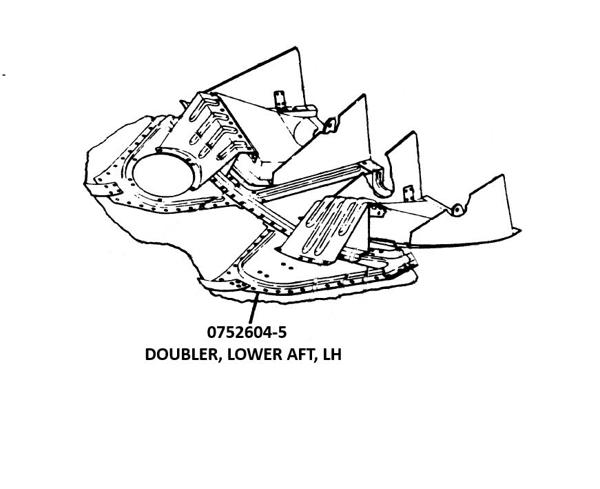 0752604-5 DOUBLER, LOWER AFT, LH