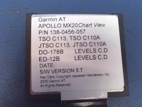GARMIN APOLLO MX20