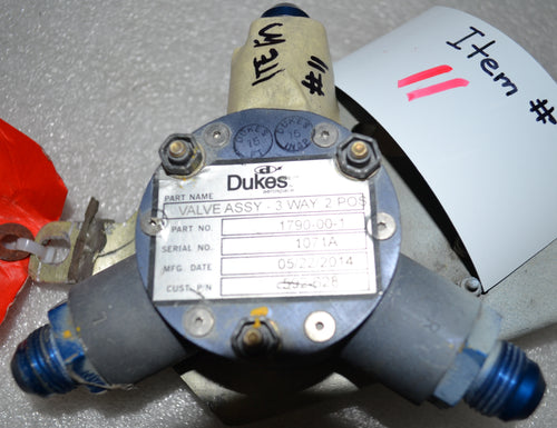 1790-00-1 SELECTOR VALVE ASSEMBLY