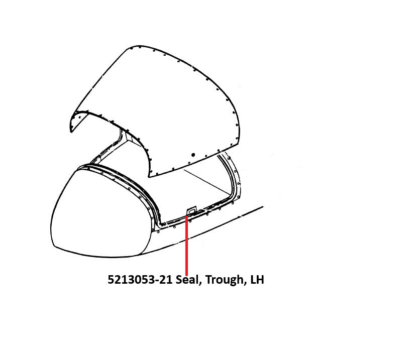 5213053-21 SEAL, TROUGH, LH