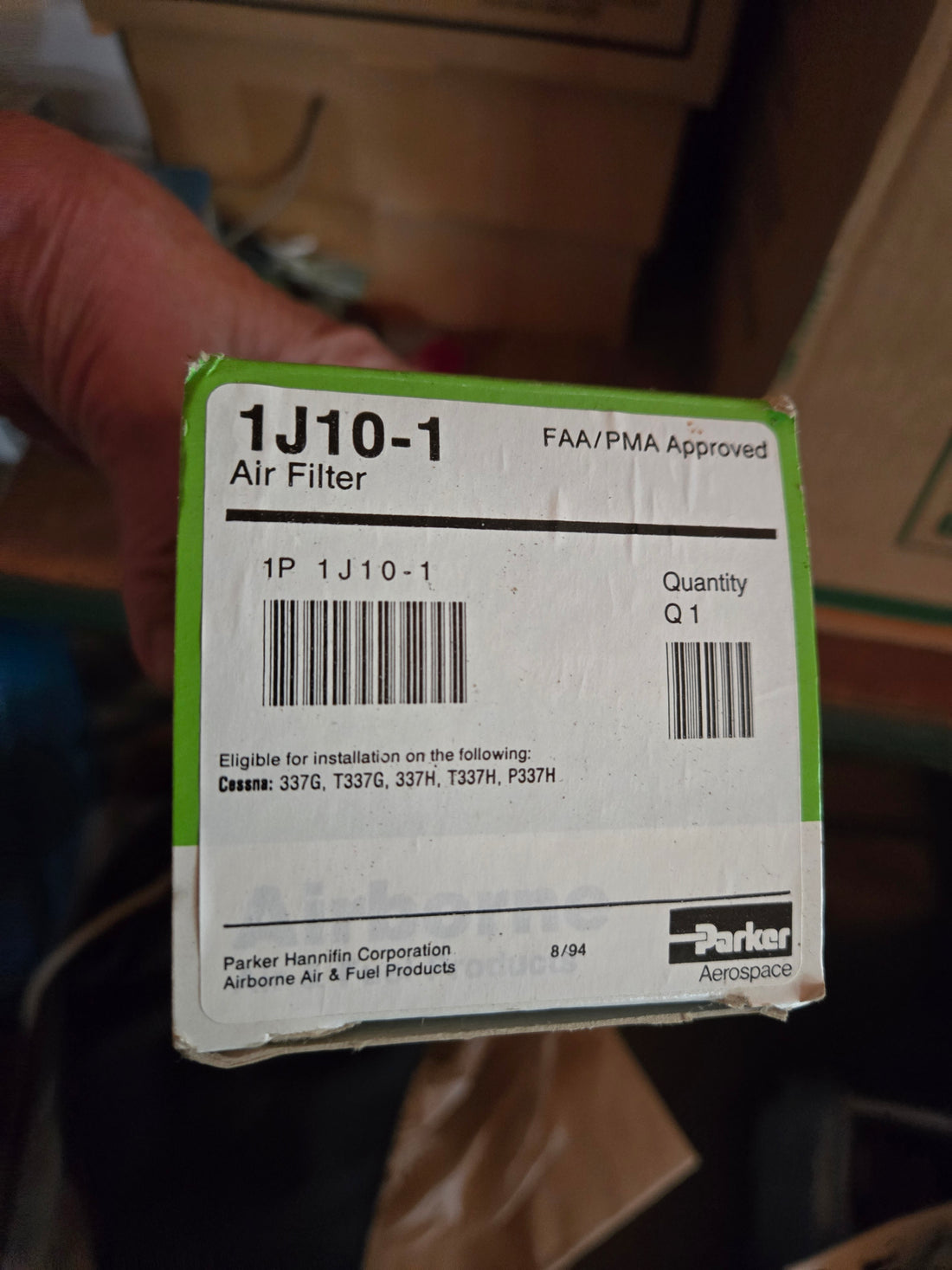 AIRBORNE 1J10-1 GYRO FILTER ASSEMBLY
