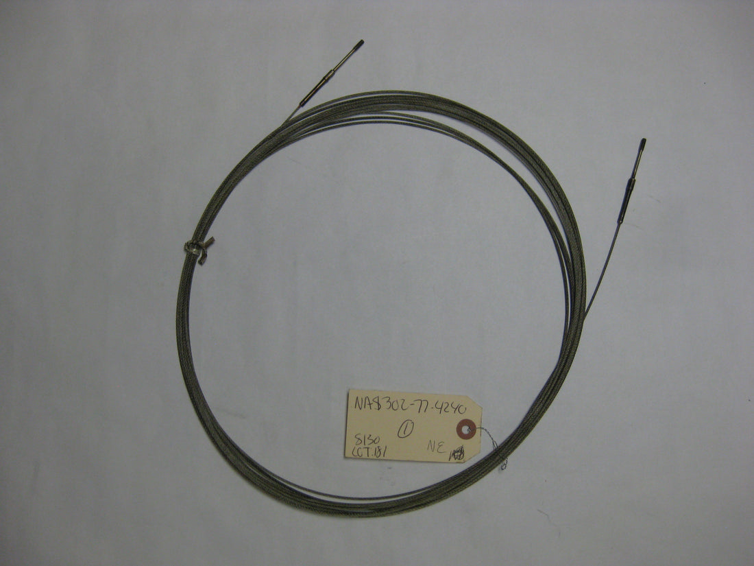 NAS302-77-4240 FWD RUDDER TRIM CABLE ASSEMBLY