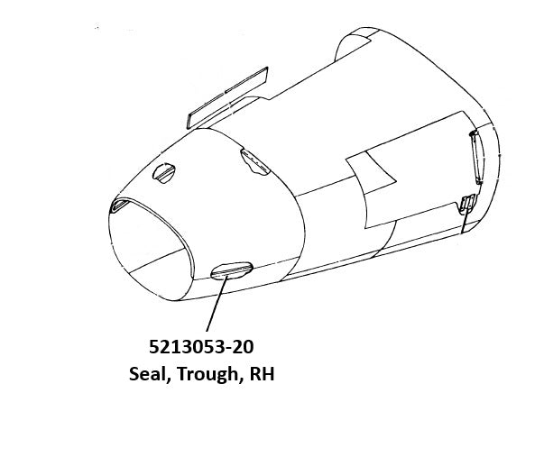 5213053-20 SEAL, TROUGH, RH