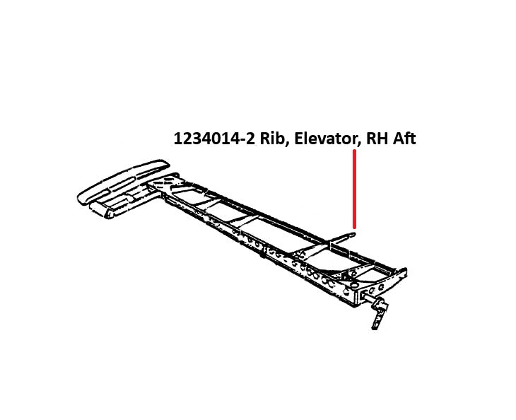1234014-2 RIB, ELEVATOR, RH, AFT