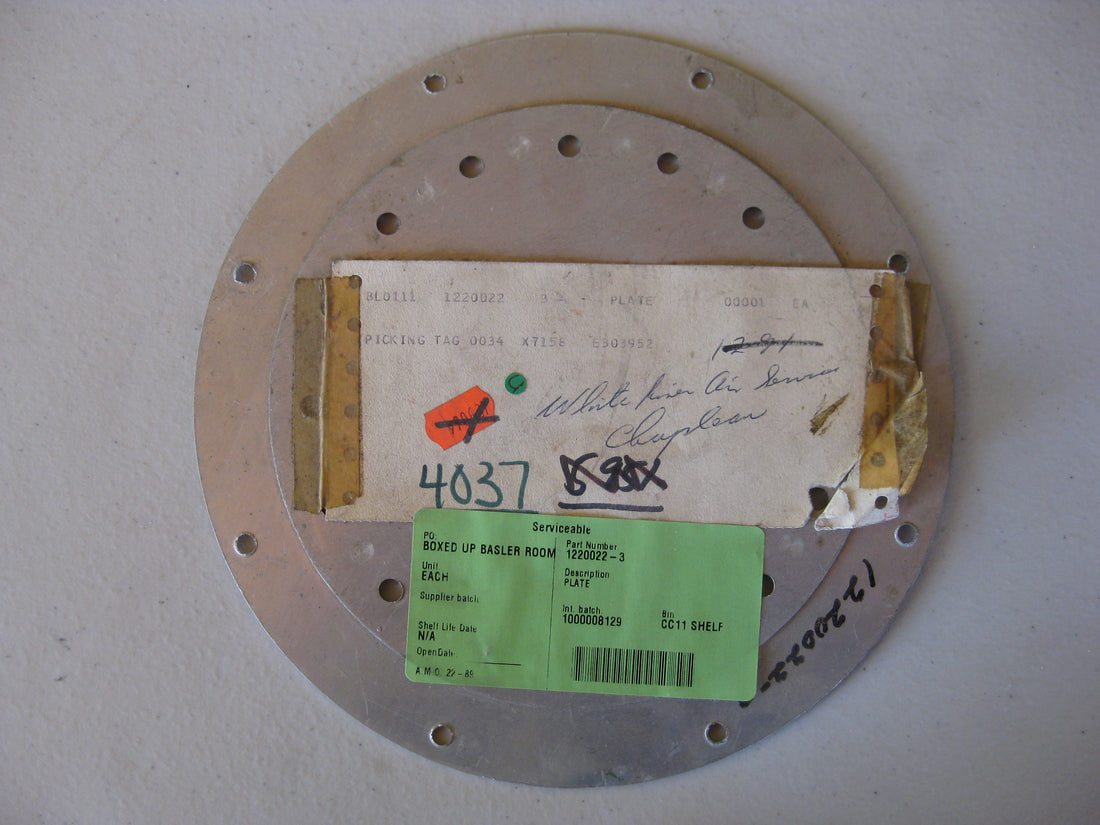 1220022-3 COVER PLATE ASSEMBLY