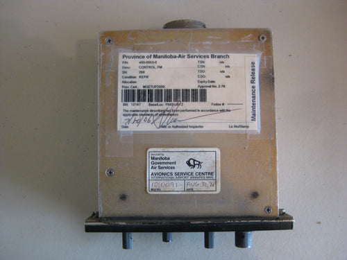 400-0053-0 C-960 FM CONTROL