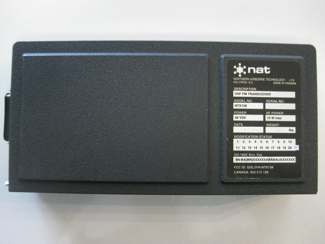 NTX138-062 VHF FM TRANSCEIVER