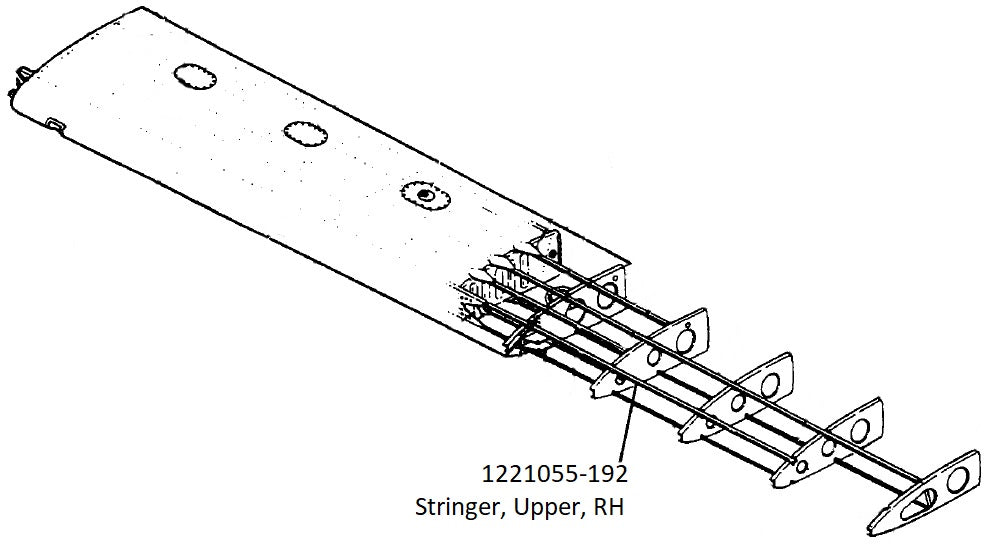1221055-192 STRINGER, UPPER, LH